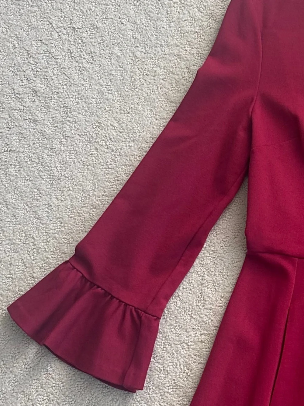 Kate Spade Colorblock Bell Sleeve Ponte Dress Cranberry L Cocktail Party Preppy